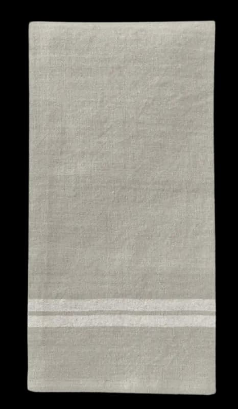 White Stripe 100% Linen Napkins, 20 x 20 Inches, Set of 4 – Striped Table Napkins