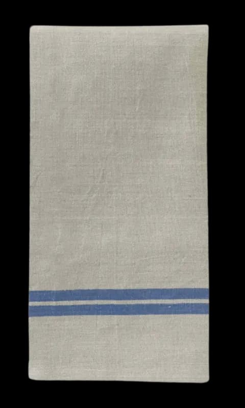 100% Linen Napkins, 20 x 20 Inches, Set of 4 – Blue Stripe Table Napkins