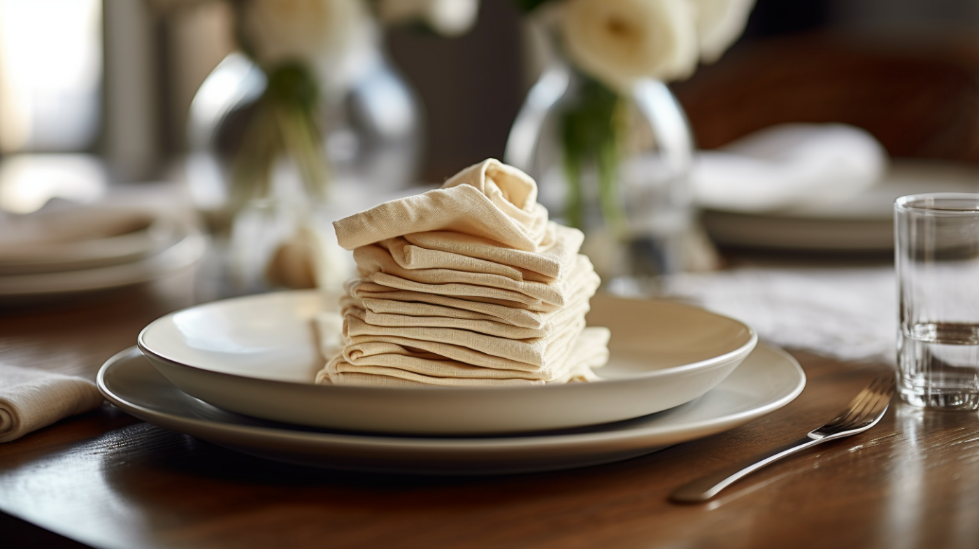 bistro napkins red stripe