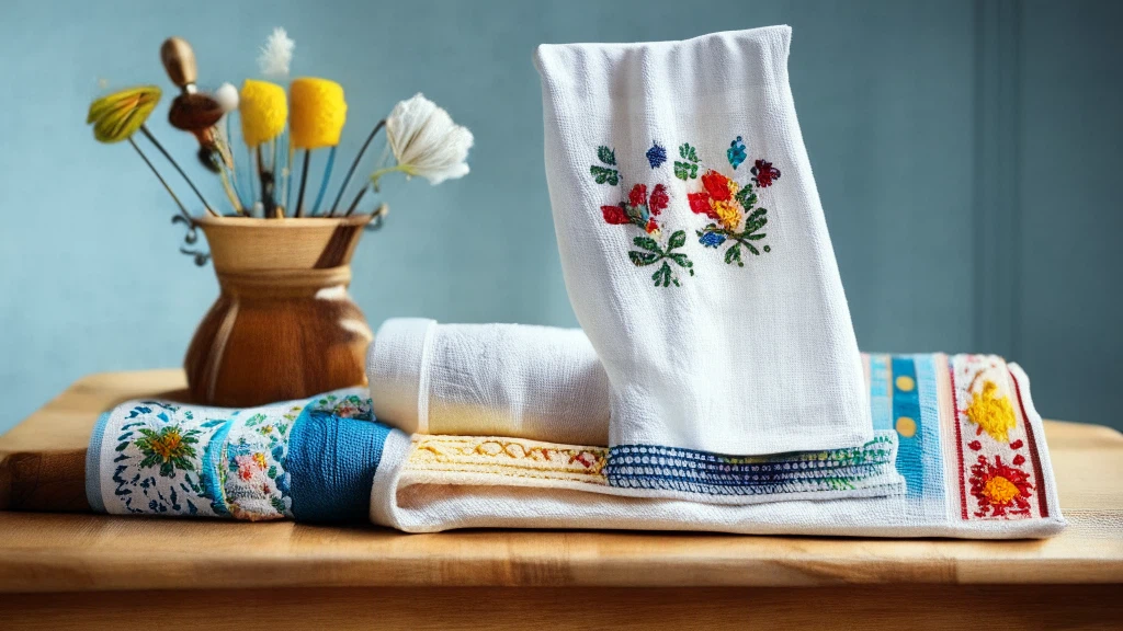 Embroidered Tea Towels Elegance To Your Kitchen