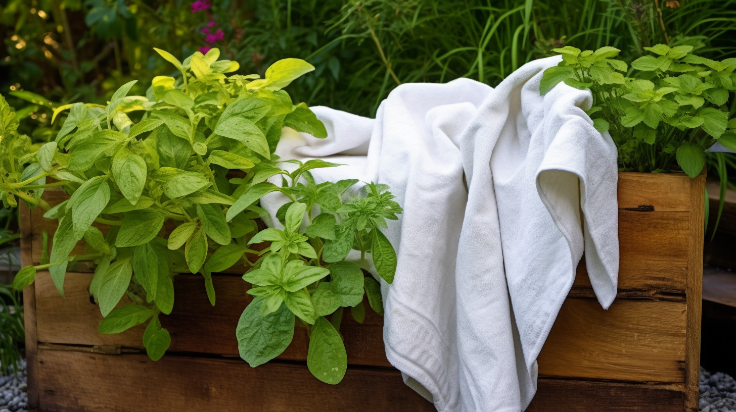 Flour Sack Towels For Gardening: Use As A Protective Cover For Plants During Winter