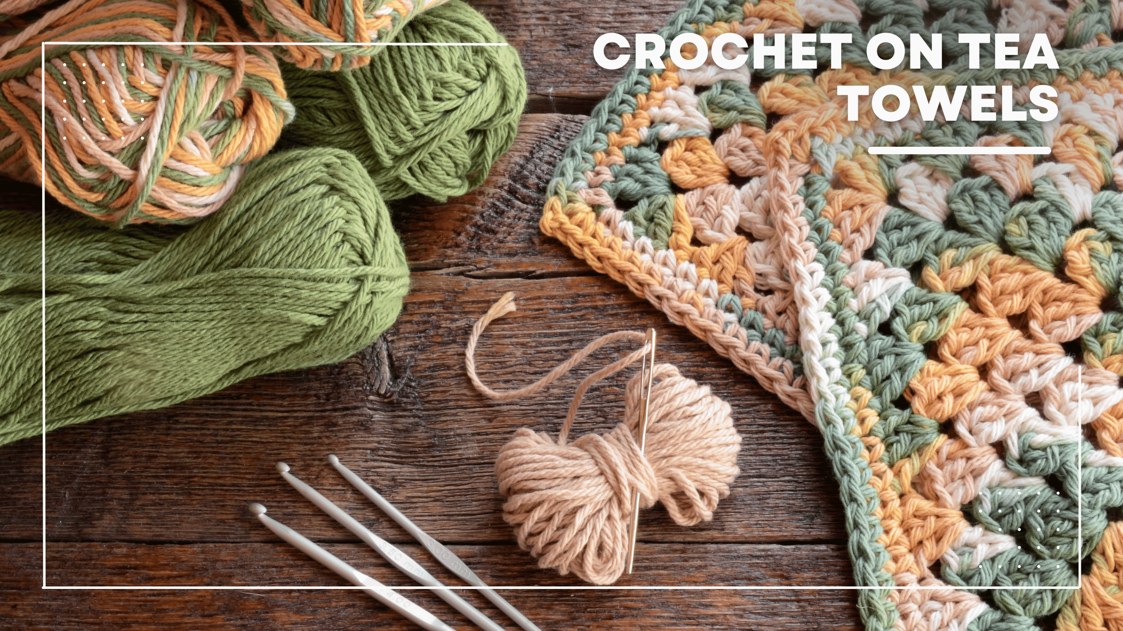 How to Crochet an Edge on a Tea Towel?