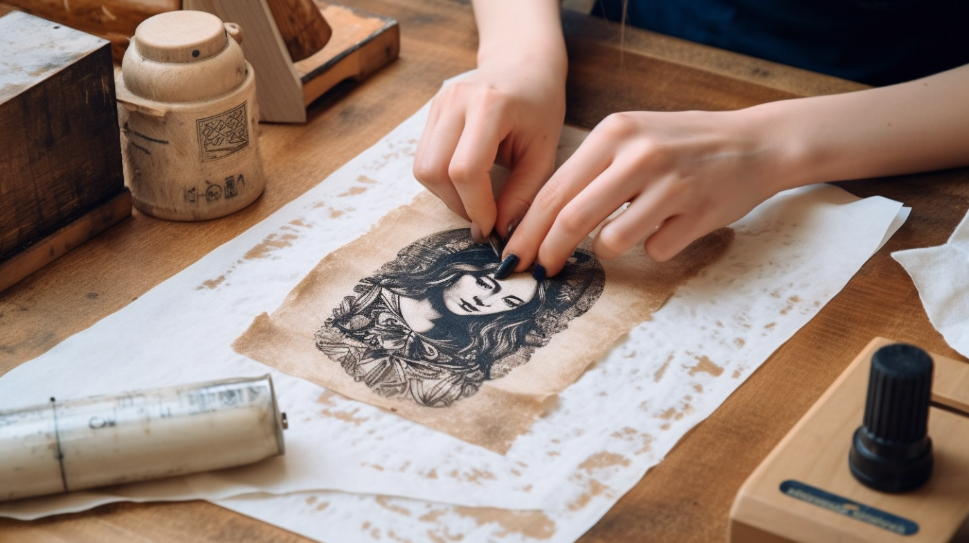 How To Stamp Flour Sack Towels