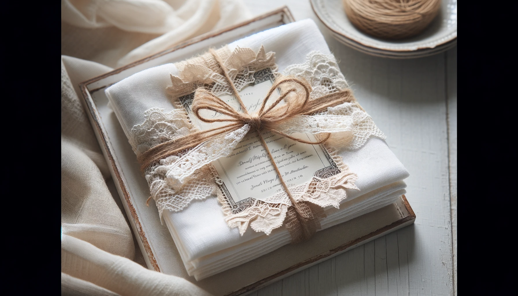 How to Use Tea Towels for Wedding Invitations