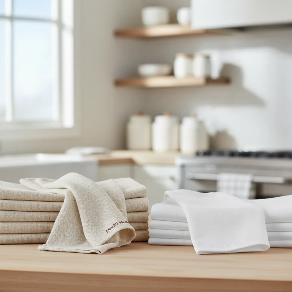Towel Showdown: Natural vs. White for Your Business