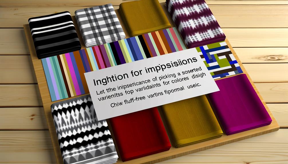 color and style variety