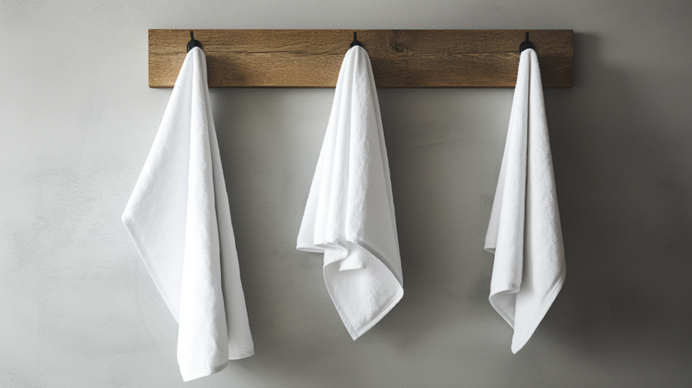 white flour sack towels