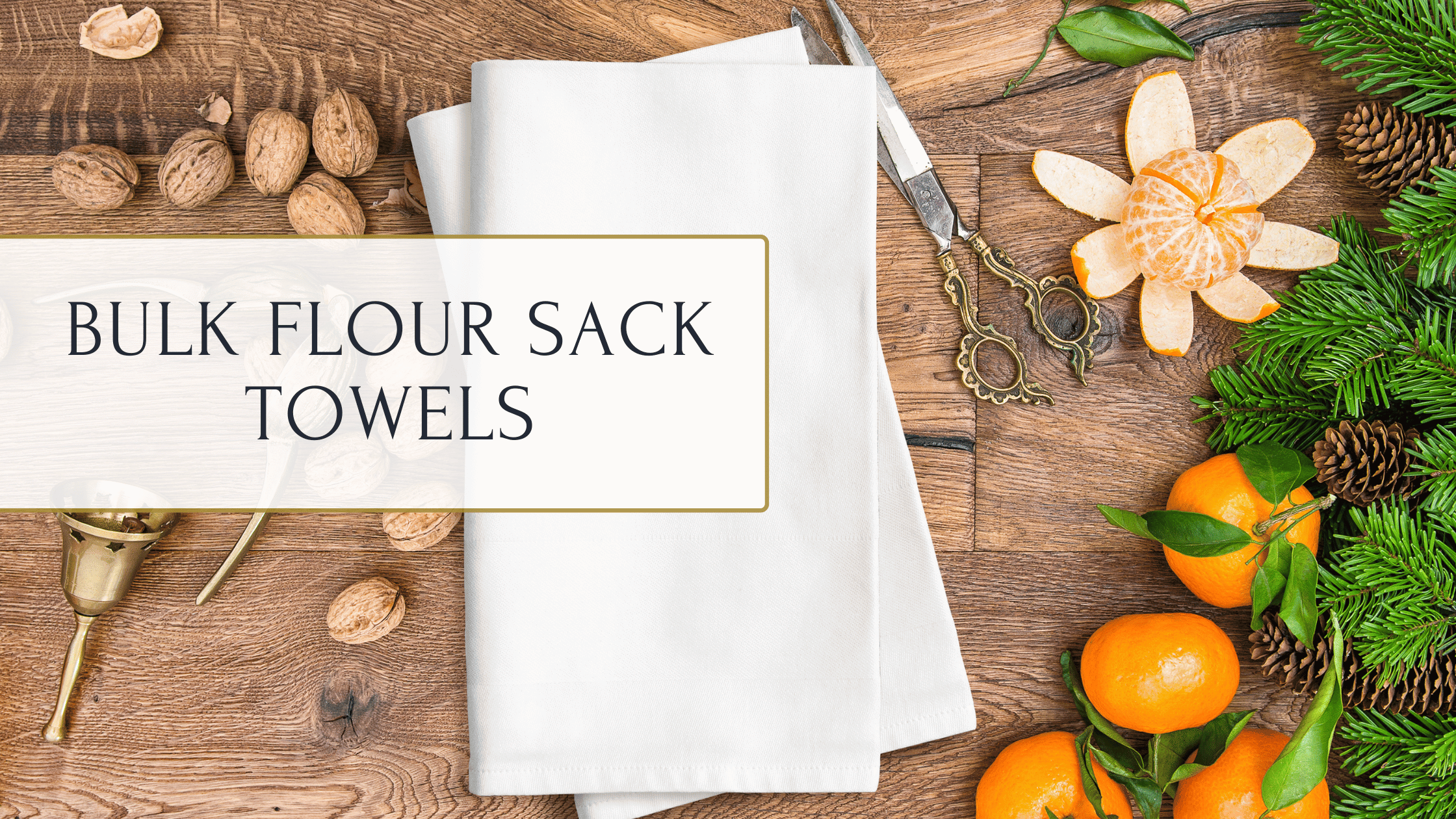 White Flour Sack Towels Bulk