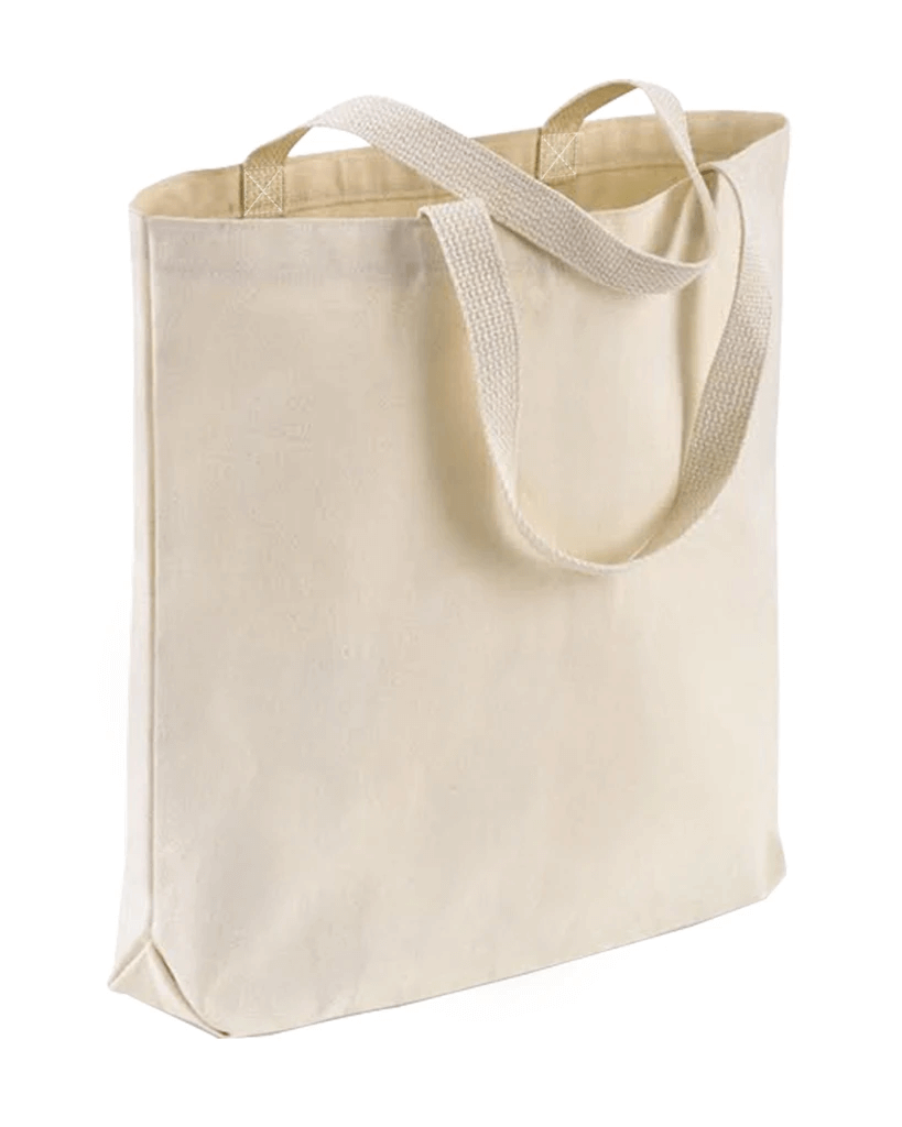 Lands' End Large Print 5 Pocket Zip Top Canvas Tote Bag In Neutral