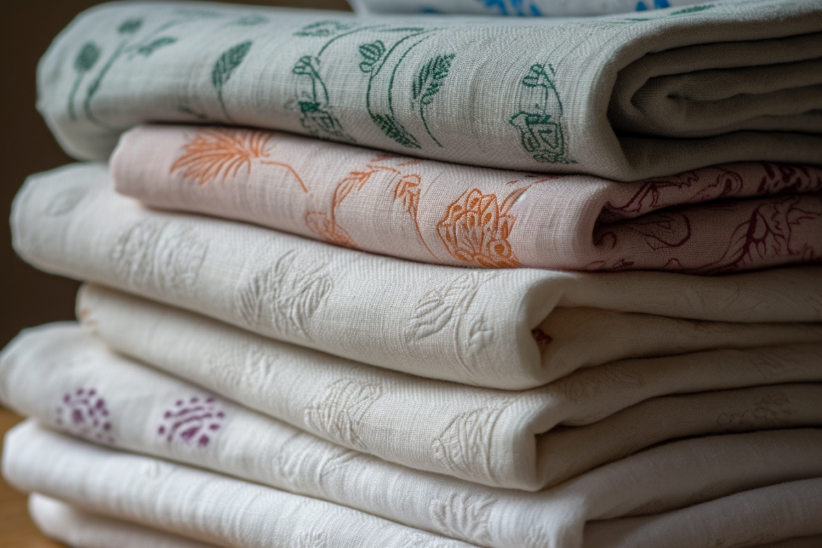 Sbwcws A Close Up Of A Stack Of Flour Sack Towels Each With A D B1863c99 A3e1 43d8 8d9d 93a999ea5520 1200x800 